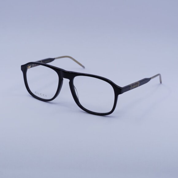 Gucci GG0844O 001 Eyeglasses Black 55mm Aviator Frame - Picture 5 of 10